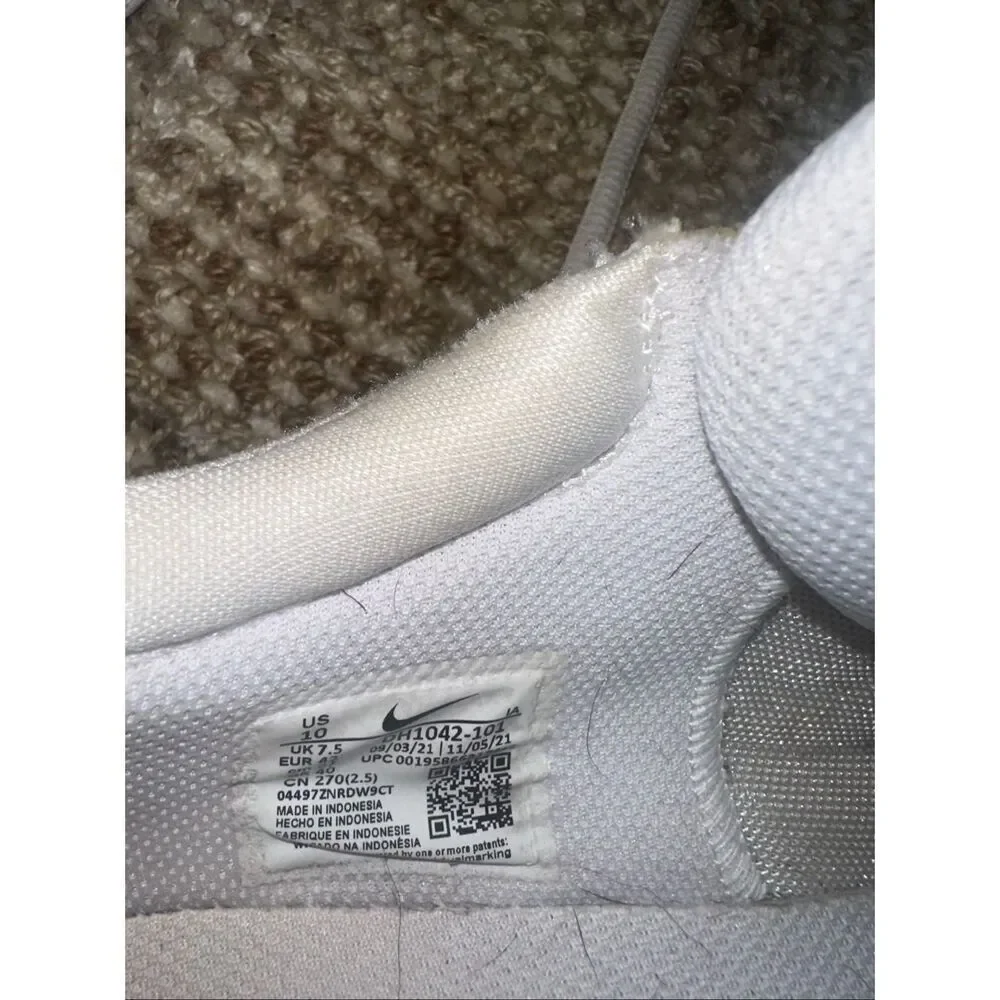 NIKE ZOOM COURT LITE 3 TENNIS SHOES SNEAKERS WOMENS SZ 10 DH1042 101 WHITE